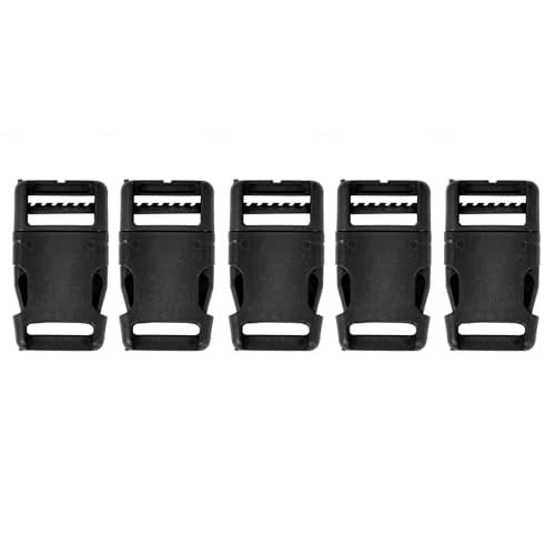 X-Perk Plastik Çanta Tokası Klipsli Ayarlı Toka Geçmeli Kilitli Toka Sırt Çanta Toka Aparatı 5li set Genişlik 3 cm Boy 5 cm