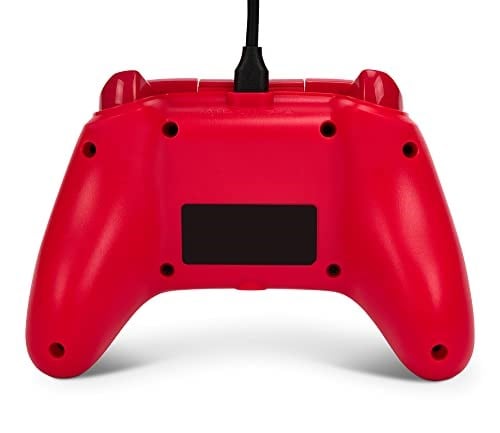 Xbox Series X|S ve Windows 10/11 için kablolu PowerA Controller - Kırmızı, Gamepad, kablolu video oyun denetleyicisi, oyun denetleyicisi, Xbox One, Type C ile uyumlu, resmi lisanslı