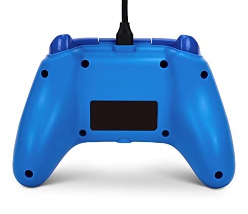 Xbox Series X|S ve Windows 10/11 için kablolu PowerA Controller - Mavi, Gamepad, kablolu video oyun denetleyicisi, oyun denetleyicisi, Xbox One, Type C ile uyumlu, resmi lisanslı