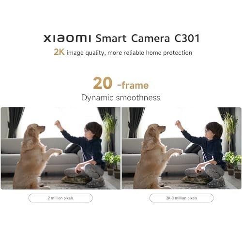 Xiaomi Smart Camera C301 2K 360 Derece Gece Görüşlü IP Wi-Fi Güvenlik Kamerası (Xiaomi Türkiye Garantili)
