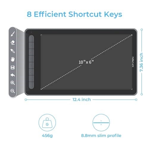 XP-PEN Deco LW kablosuz grafik tablet t 10\