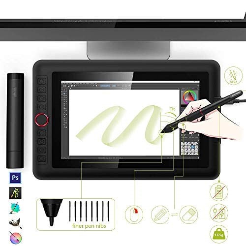XP-PEN Ekran Artist 12 Pro grafik tableti, tamamen lamine ekran, 11,6 inç, 8 tuş kombinasyonu, pilsiz giriş kalemi, 8192 seviye, 60° eğme fonksiyonlu