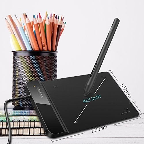 XP-Pen G430S - Grafik tablet, pasif kapasitif kalem 8192 seviyeler, boyutu 4 x 3 inç, OSU çizim imza oynamak için