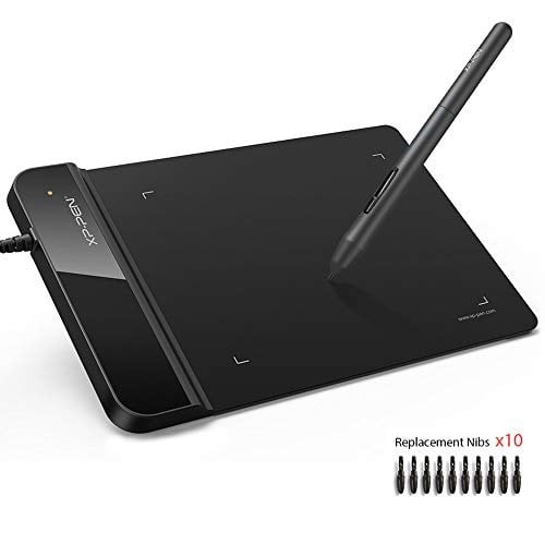 XP-Pen G430S - Grafik tablet, pasif kapasitif kalem 8192 seviyeler, boyutu 4 x 3 inç, OSU çizim imza oynamak için