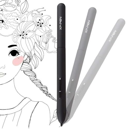 XP-Pen PN01 Pasif Stylus Kalem XP-PEN Star01, 02, 03,06, G430(S), G640, G540 Tablet için (siyah)
