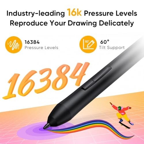 XPPen Deco 640 Grafik Çizim Tableti, 16384 Basınç Seviyesi, Pilsiz Kalem, 6x4 İnç, Windows Mac Android Uyumlu