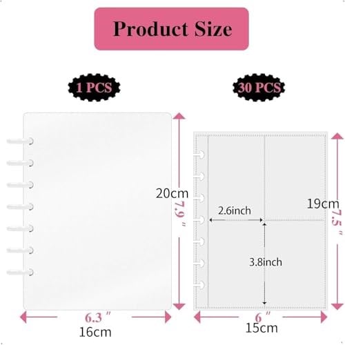 Xspring Mini fotoğraf albümü, Beyaz 30 Çıkarılabilir İç Sayfa, 3 İnç Fotoğraf Kartı Tutucu Kitap, Mini Kamera DIY Koleksiyoncu 240 Cep ile, 240 Fotoğraf Görüntüleme (19 x 15cm)