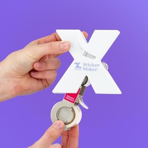Xyron X150 Çıkartma Yapıcı, Scrapbooking, El Sanatları, Kartlar, Okul Projeleri, Asitsiz Yapıştırıcı, Taşınabilir, Mor (XRN150), 1,5