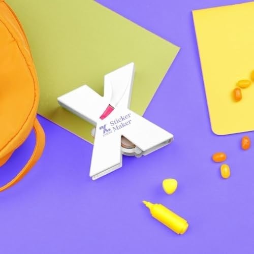 Xyron X150 Çıkartma Yapıcı, Scrapbooking, El Sanatları, Kartlar, Okul Projeleri, Asitsiz Yapıştırıcı, Taşınabilir, Mor (XRN150), 1,5