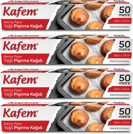 Yağlı Pişirme Kağıdı 37cm x 50m x 4 Paket