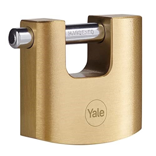 Yale Y114B/70/113/1-70mm Oval Kayar Pimli Pirinç Asma Kilit - Yüksek Koruma - Sertleştirilmiş Çelik Halka - 3 Anahtar, Sarı - Seçenekler: 70 mm Oval Pirinç, 80 mm Oval Pirinç, 90 mm Oval Pirinç...