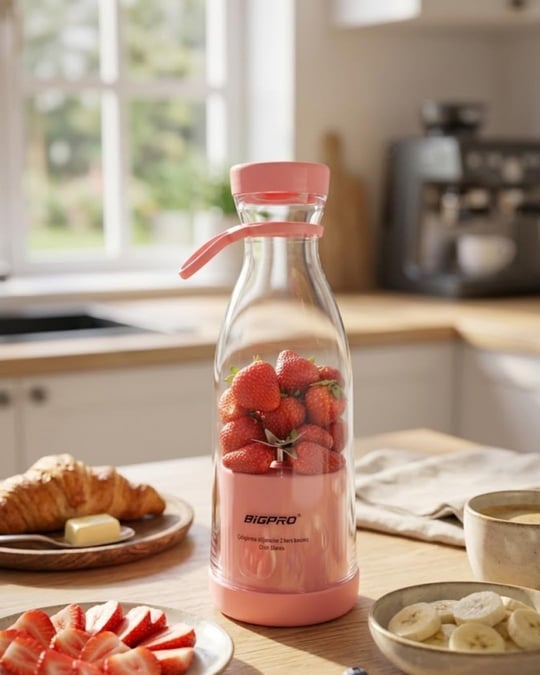 YamanHobi Kablosuz Taşınabilir Blender Smoothie Milkshake Hazırlama Tek Tuş Kullanım