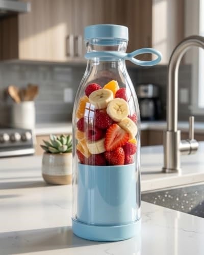 YamanHobi Mini Blender USB Şarjlı 380 ml Smoothie Hazırlayıcı Hafif ve Pratik Tasarım