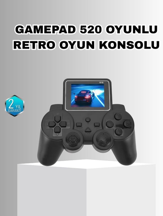 YamanHobi Mini Retro Oyun Konsolu S10 2.8 İnç Ekran Taşınabilir Klasik Atari
