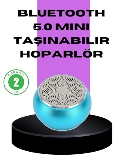 YamanHobi Taşınabilir Mini Bluetooth Hoparlör 9m Menzil Dahili Mikrofon -