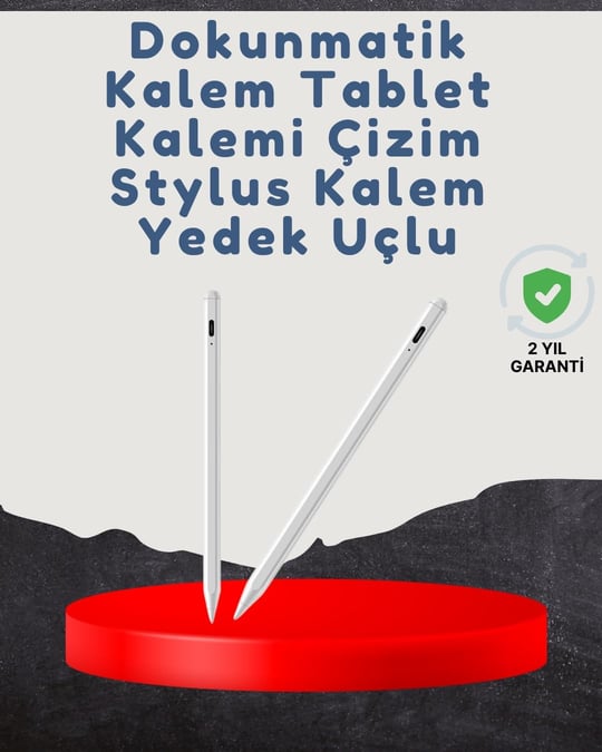 YamanHobi Yüksek Hassasiyetli Eğim Sensörlü Dijital Kalem – USB-C Hızlı Şarjlı -