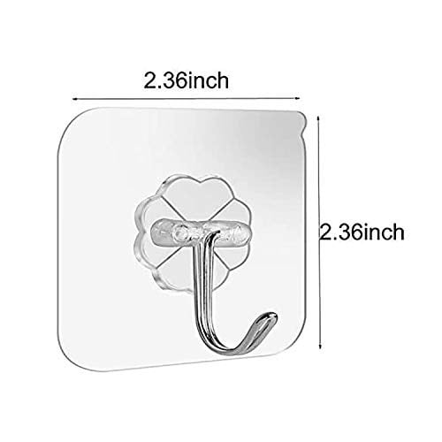 Yapışkanlı Duvar Kancaları Banyo Mutfak 24 Paket Ağır Hizmet 10 kg (Maks) Çivisiz Yapışkan Askılar Paslanmaz Kancalı Yardımcı Havlu Banyo Tavan Kancaları