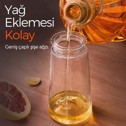 YARRAMATE 2si 1 arada yağ püskürtücü, 470 ml yeşil püskürtme şişesi, gıda maddelerine uygun, yemek pişirmek için spreyi, yüksek kaliteli, sıcak hava fritözü için Dispenser