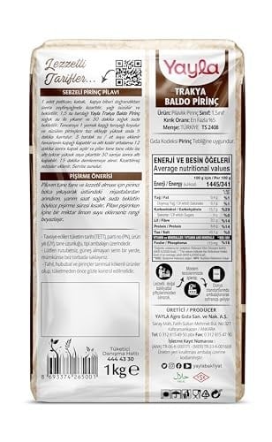 yayla 1 kg Trakya Baldo Pirinç