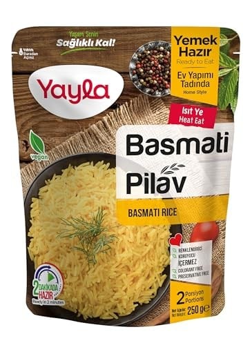 yayla Basmati Pirinç Pilavı, 250 gr Tekli Paket
