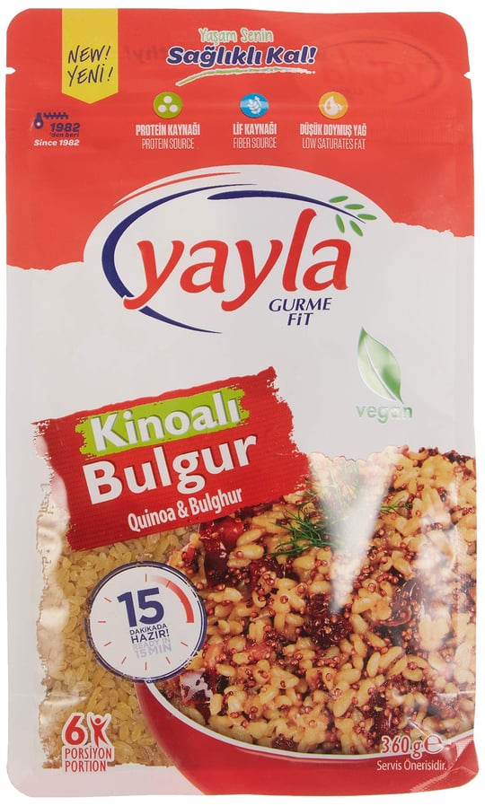 yayla Gurme Fit Kinoalı Bulgur 360 gr Tekli Paket