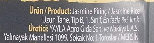 yayla Gurme Jasmine Pirinç, 500 gr Tekli Paket