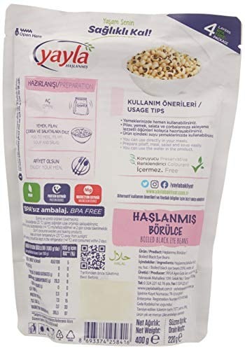 yayla Haşlanmış Börülce, 400 gr Tekli Paket 2li paket