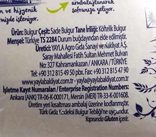 Yayla Köftelik Bulgur (1 Kg)