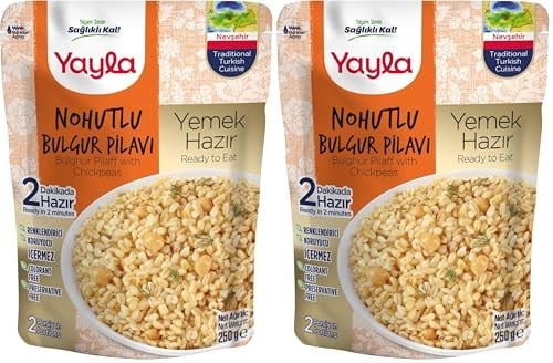 Yayla Nohutlu Bulgur Pilavı (250 Gr) 2li paket - Seçenekler: 250 Gr, 250 Gr (2 paketi), 250 Gr 3lü paket...