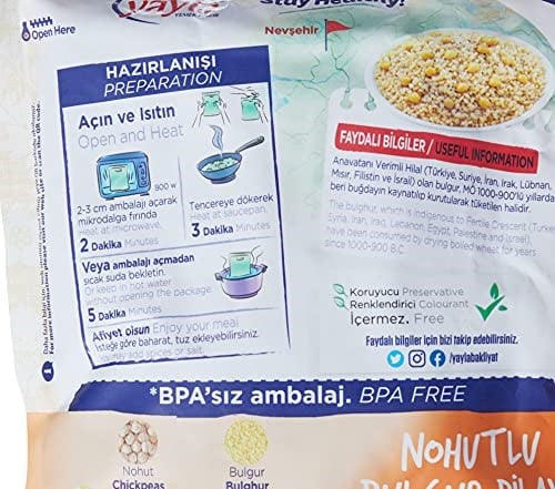 Yayla Nohutlu Bulgur Pilavı (250 Gr) 2li paket - Seçenekler: 250 Gr, 250 Gr (2 paketi), 250 Gr 3lü paket...