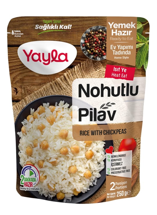yayla Nohutlu Pirinç Pilavı, 250 gr Tekli Paket