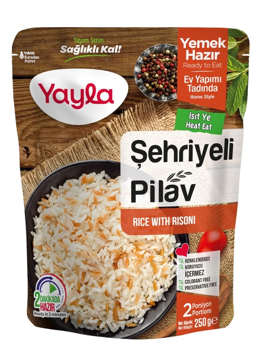 yayla Şehriyeli Pirinç Pilavı, 250 gr Tekli Paket
