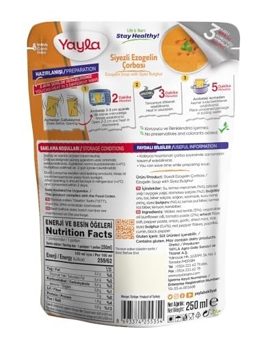 yayla Siyezli Ezogelin Çorbası, 250 gr Tekli paket