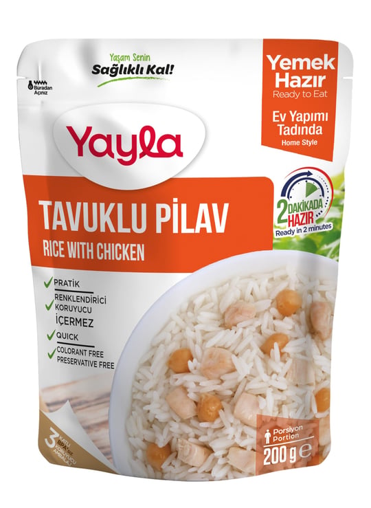 Yayla Tavuklu Pilav 200 gr Tekli Paket