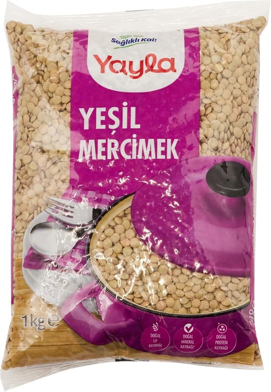 Yayla Yeşil Mercimek 1 Kg