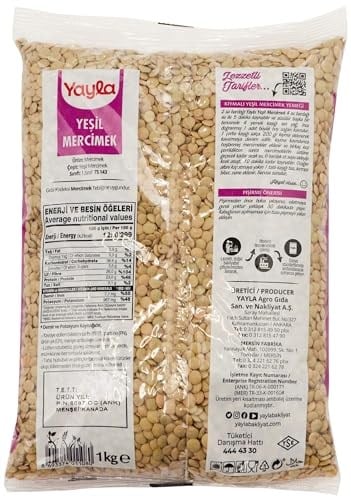 Yayla Yeşil Mercimek 1 Kg