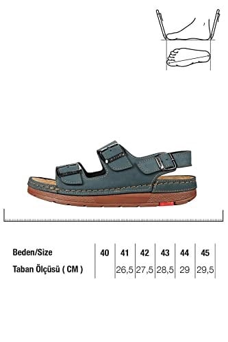 Yazlık Erkek Hakiki Deri Sandalet