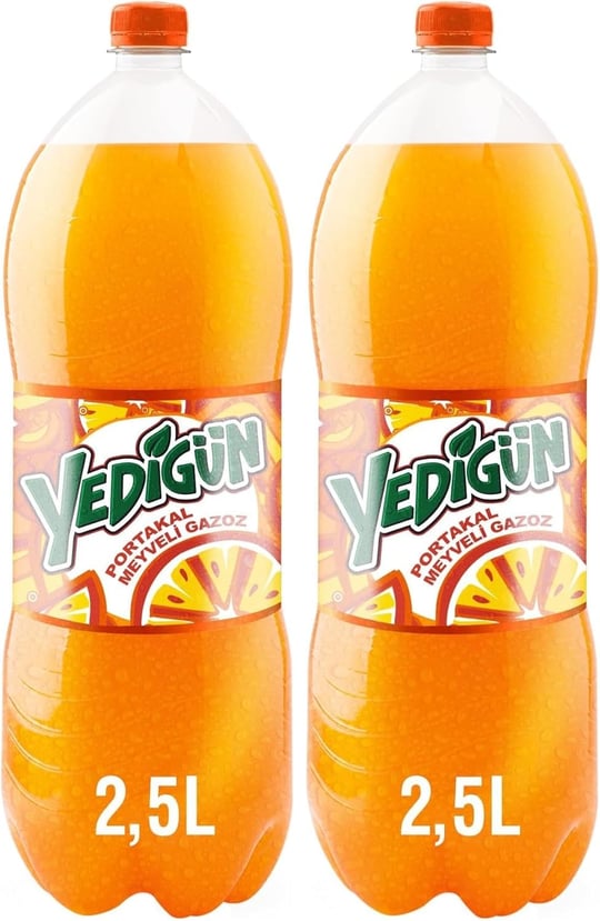 Yedigün Portakal 2.5L, İçecek 2li paket