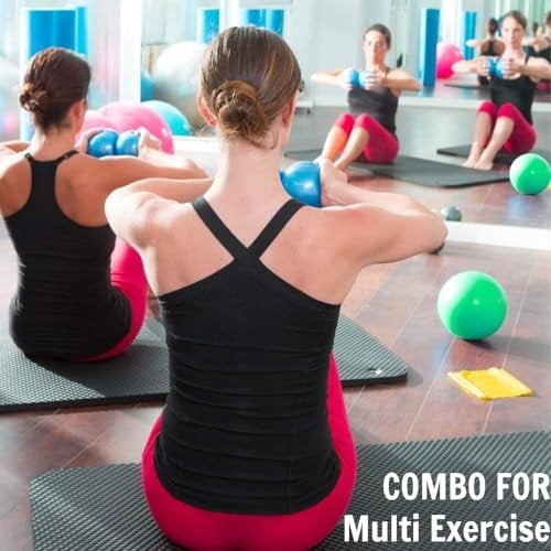 Yes4All Ağırlıklı Tonlama Topları, Egzersiz, Pilates, Yoga, Denge, Esneklik İçin Yumuşak Sağlık Topları, 0,9 kg-4,5 kg - Seçenekler: A. Pürüzsüz, Düz, Elmas sap, Renk Mermer