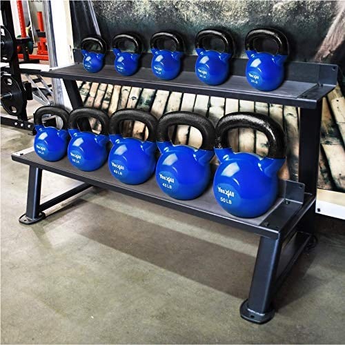 YES4ALL Combo Special: Vinil kaplamalı duruşu sağlar Ağırlık setleri – Ağırlık mevcut: 5, 10, 15, 20, 25, 30 lbs