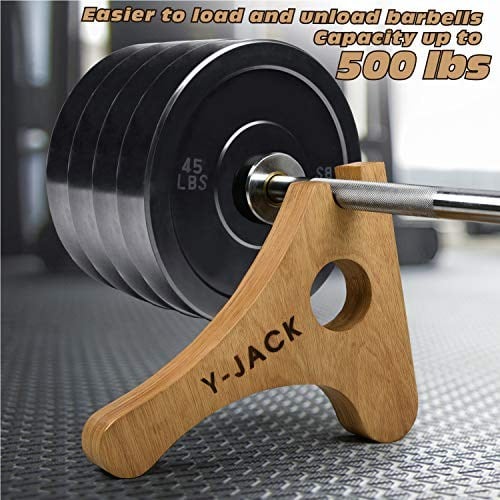 Yes4All Deadlift Jack/Barbell Stand & Cork Squat Wedge Block for Weight Training, Deadlift Exercises, Powerlifting, Suitable for Loading, Unloading Heavy Barbell Plates