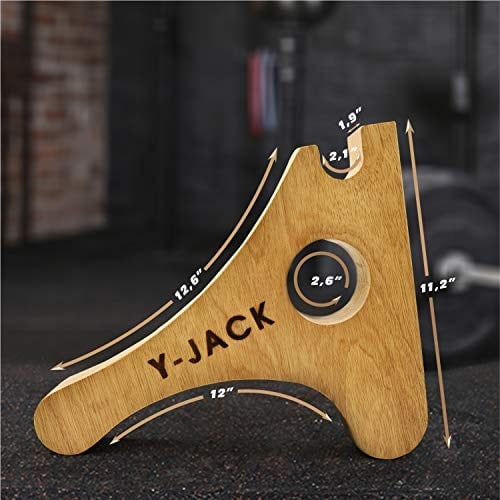 Yes4All Deadlift Jack/Barbell Stand & Cork Squat Wedge Block for Weight Training, Deadlift Exercises, Powerlifting, Suitable for Loading, Unloading Heavy Barbell Plates