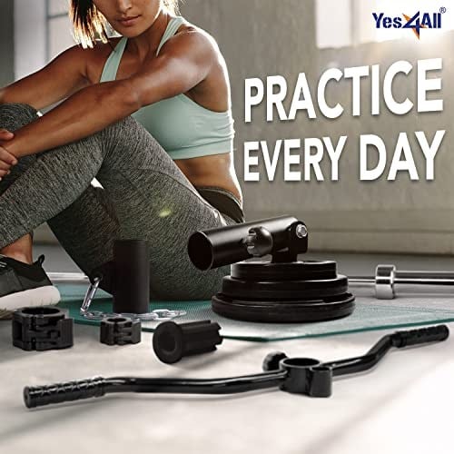Yes4All T-Bar Row Plate Post Insert Landmine – Fit 2” Olympic Bars – Full 360° Swivel & Easy to Install