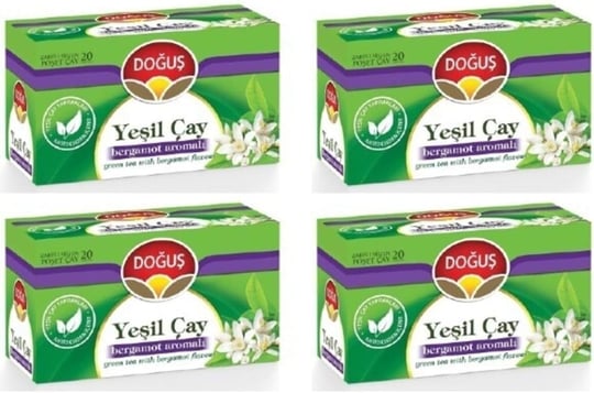 Yeşil Çay Bergamot Aromalı Bitki Çayı 20X4 Kutu
