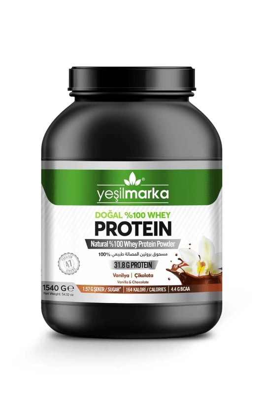 Yeşilmarka Doğal Whey Protein Tozu - Vanilya/Kakao 1540 Gr
