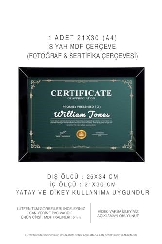 yhfoto 10 Adet A4 Siyah Pvcli 21x30 Belge Için siyah 21 x 30