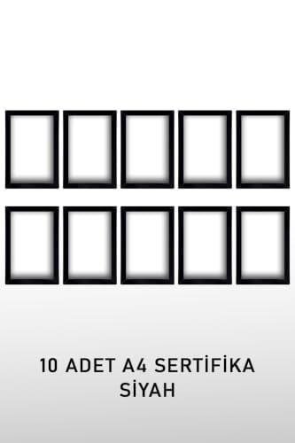 yhfoto 10 Adet A4 Siyah Pvcli 21x30 Belge Için siyah 21 x 30