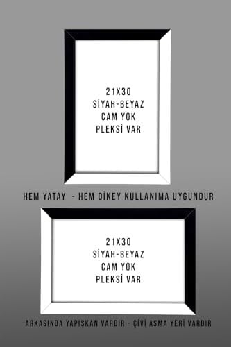 yhfoto 5 Adet A4 Çerçeve Pvcli 21x30 Sertifika Için Çerçeve Diploma Için Çerçeve Belge Için Çerçeve beyaz 21 x 30