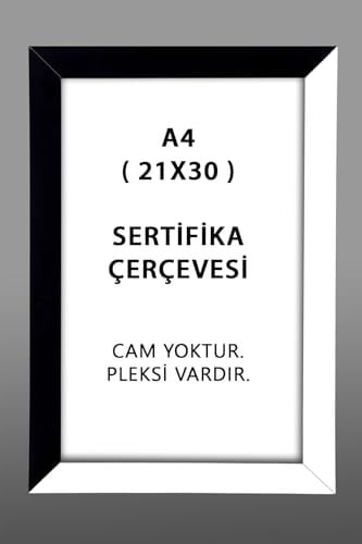 yhfoto 5 Adet A4 Çerçeve Pvcli 21x30 Sertifika Için Çerçeve Diploma Için Çerçeve Belge Için Çerçeve beyaz 21 x 30