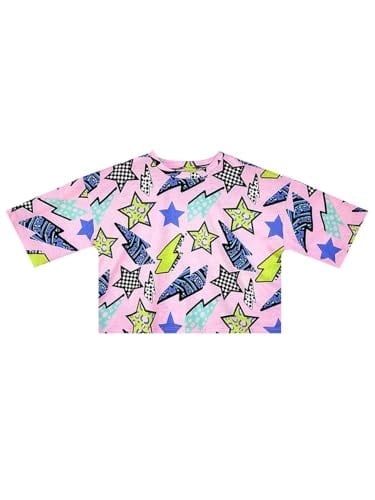 Yıldız ve Şimşek Kız Çocuk T-shirt Denim Şort Takım